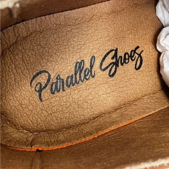 Parallel Shoes NWT Women's Classic Vegan Wingtip Oxford Shoes Brown - Picture 6 of 7